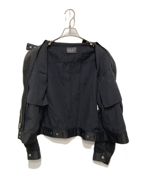 DKNY（ダナキャランニューヨーク）DKNY (ダナキャランニューヨーク) ナイロンライダース ブラック サイズ:Mの古着・服飾アイテム