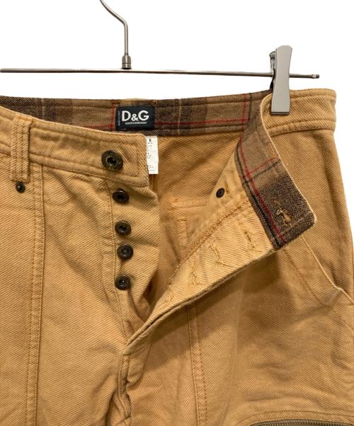 DOLCE & GABBANA（ドルチェ＆ガッバーナ）DOLCE & GABBANA (ドルチェ＆ガッバーナ) ジップポケットパンツ ブラウン サイズ:46の古着・服飾アイテム