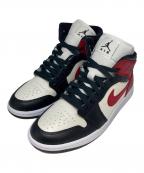 NIKEナイキ）の古着「WMNS AIR JORDAN 1 MID」｜ホワイト×レッド