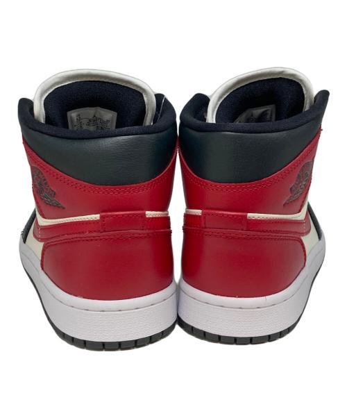 NIKE（ナイキ）NIKE (ナイキ) WMNS AIR JORDAN 1 MID ホワイト×レッド サイズ:US8.5の古着・服飾アイテム