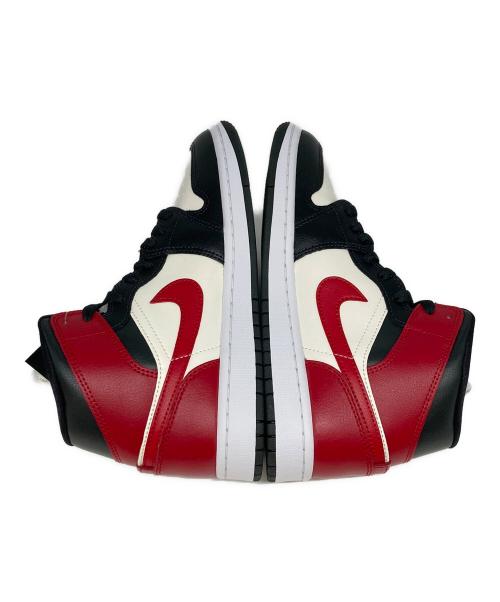 NIKE（ナイキ）NIKE (ナイキ) WMNS AIR JORDAN 1 MID ホワイト×レッド サイズ:US8.5の古着・服飾アイテム