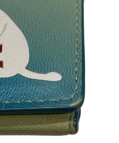 MOTHERHOUSE（マザーハウス）MOTHERHOUSE (マザーハウス) MOOMIN (ムーミン) 名刺入れ グリーンの古着・服飾アイテム
