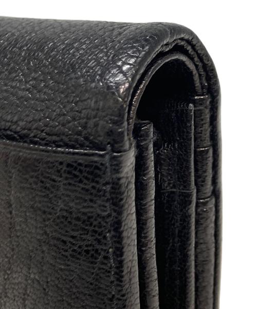 genten（ゲンテン）genten (ゲンテン) ゴートベーシック 二つ折り財布 ブラックの古着・服飾アイテム