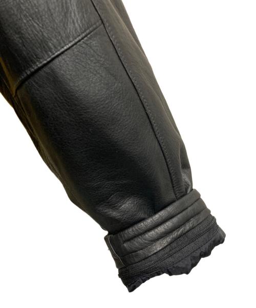 HARLEY-DAVIDSON（ハーレーダビッドソン）HARLEY-DAVIDSON (ハーレーダビッドソン) エンボスロゴレザーライダースジャケット ブラック サイズ:Ⅼの古着・服飾アイテム