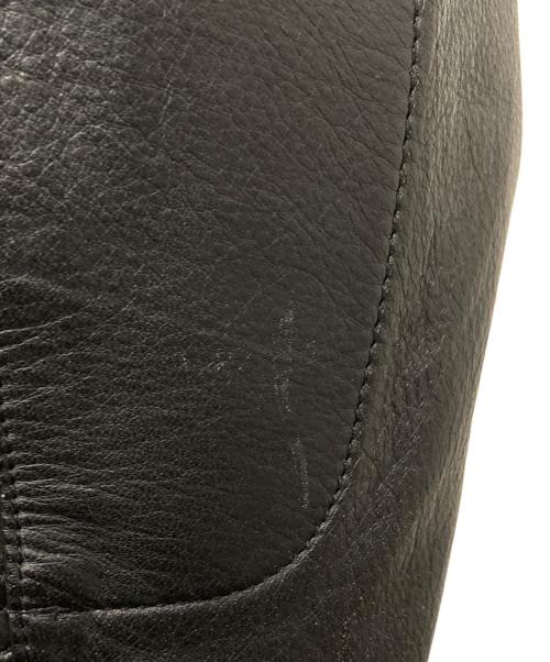 HARLEY-DAVIDSON（ハーレーダビッドソン）HARLEY-DAVIDSON (ハーレーダビッドソン) エンボスロゴレザーライダースジャケット ブラック サイズ:Ⅼの古着・服飾アイテム