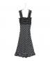 Ganni（ガニー）の古着「Seersucker check dress」｜ブラック