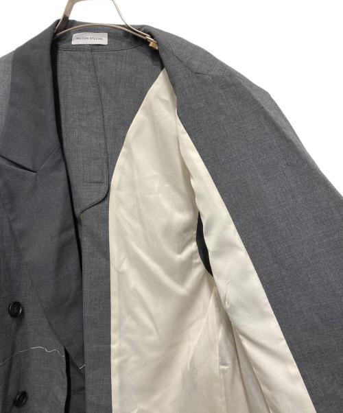 MAISON SPECIAL（メゾンスペシャル）MAISON SPECIAL (メゾンスペシャル) ダブルカラーハンドステッチジレ グレー サイズ:FREEの古着・服飾アイテム