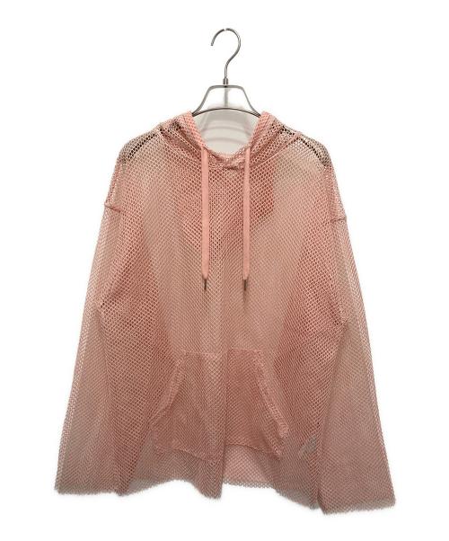 MAISON SPECIAL（メゾンスペシャル）MAISON SPECIAL (メゾンスペシャル) ダイヤメッシュフーディー ピンク サイズ:FREEの古着・服飾アイテム