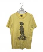 stussyステューシー）の古着「プリントTシャツ」｜イエロー