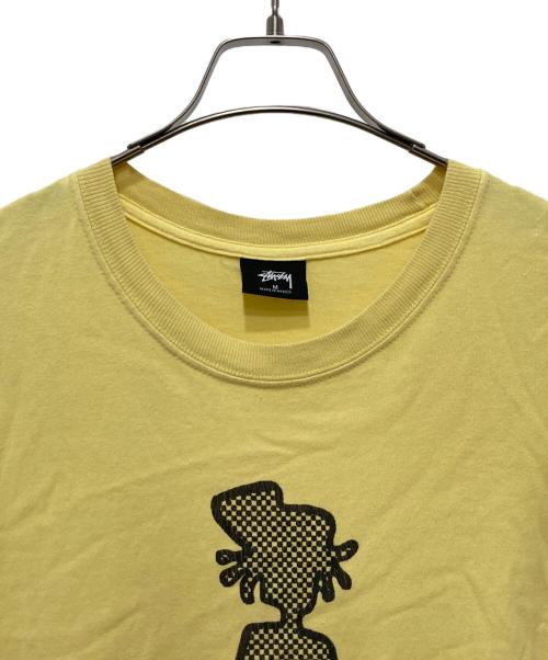 stussy（ステューシー）stussy (ステューシー) プリントTシャツ イエロー サイズ:Ⅿの古着・服飾アイテム
