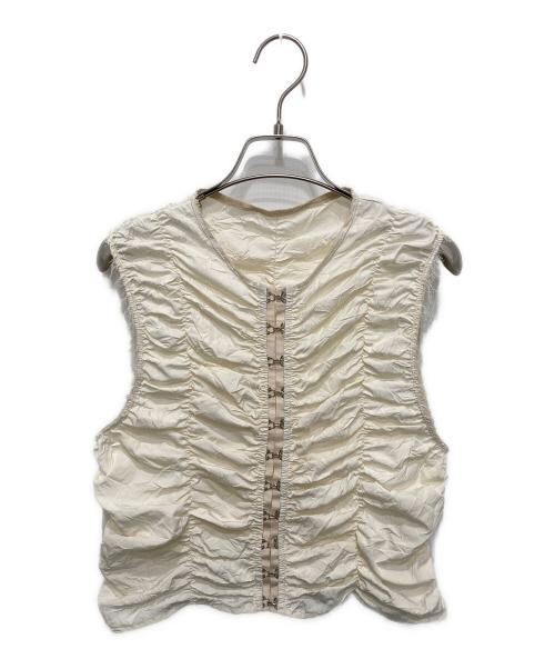 TODAYFUL（トゥデイフル）TODAYFUL (トゥデイフル) Piping Shirring Blouse アイボリー サイズ:FREEの古着・服飾アイテム