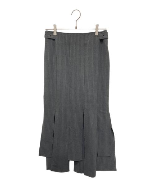 MUSUBORE（ムスボレ）musubore (ムスボレ) vents skirt ＆ bustier set-up グレーの古着・服飾アイテム
