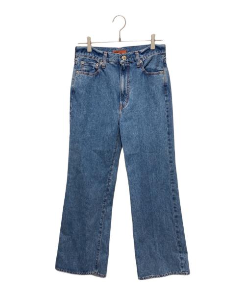 NEEDBY heritage（ニードバイヘリテージ）NEEDBY heritage (ニードバイヘリテージ) センタープレスデニムパンツ ブルー サイズ:26の古着・服飾アイテム