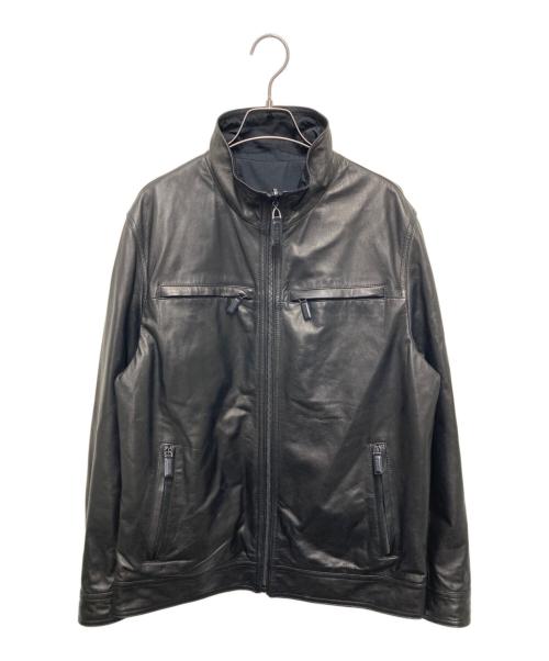 BALLY（バリー）BALLY (バリー) レザーブルゾン ブラック サイズ:40の古着・服飾アイテム
