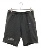 NEIGHBORHOOD×RUSSELL ATHLETICネイバーフッド×ラッセルアスレチック）の古着「スウェットハーフパンツ」｜ブラック