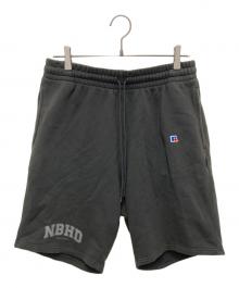 NEIGHBORHOOD×RUSSELL ATHLETIC（ネイバーフッド×ラッセルアスレチック）の古着「スウェットハーフパンツ」｜ブラック
