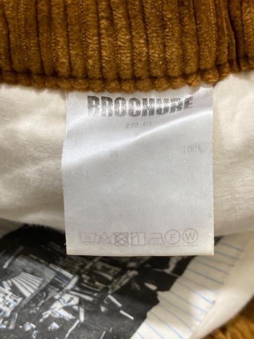 BROCHURE（ブローシュアー）BROCHURE (ブローシュアー) CORD EASY PANTS ブラウン サイズ:Ⅿの古着・服飾アイテム