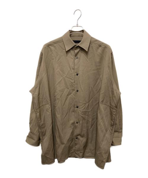 th products（ティーエイチプロダクツ）th products (ティーエイチプロダクツ) ウールオーバーサイズシャツ ベージュ サイズ:44の古着・服飾アイテム