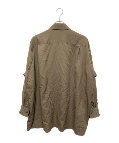 th products（ティーエイチプロダクツ）th products (ティーエイチプロダクツ) ウールオーバーサイズシャツ ベージュ サイズ:44の古着・服飾アイテム
