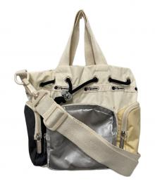 LeSportsac×Ameri（レスポートサック×アメリ）の古着「CONV DRAWSTRING CRSSBDYサンドバー」｜アイボリー