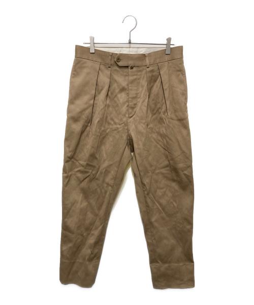 NEAT（ニート）NEAT (ニート) コットンピケ2タックトラウザーパンツ ベージュ サイズ:48の古着・服飾アイテム