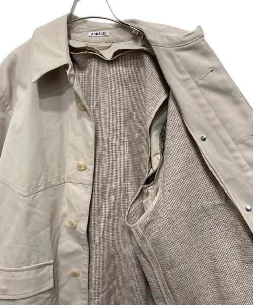 AURALEE（オーラリー）AURALEE (オーラリー) COTTON OILED CANVAS LINER BLOUSON ベージュ サイズ:3の古着・服飾アイテム