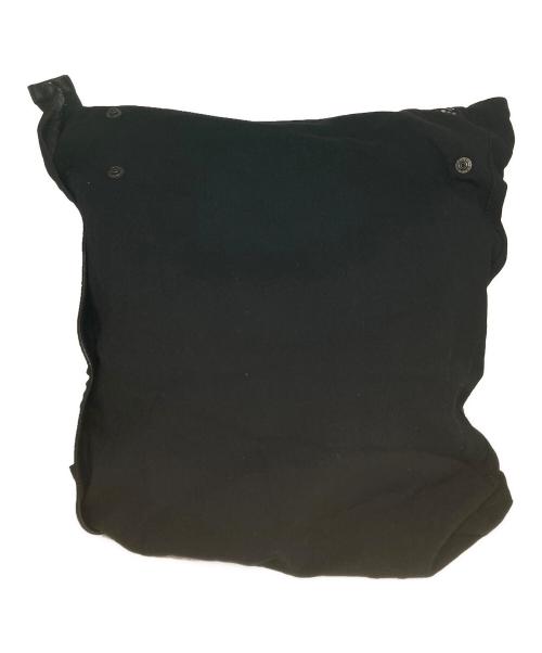 Yohji Yamamoto pour homme（ヨウジヤマモト プールオム）Yohji Yamamoto pour homme (ヨウジヤマモト プールオム) レザーコンビネーションショルダーバッグ ブラックの古着・服飾アイテム