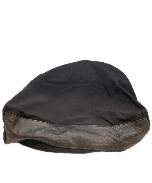 Yohji Yamamoto pour homme（ヨウジヤマモト プールオム）Yohji Yamamoto pour homme (ヨウジヤマモト プールオム) レザーコンビネーションショルダーバッグ ブラックの古着・服飾アイテム