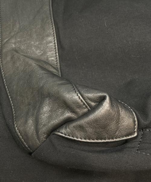 Yohji Yamamoto pour homme（ヨウジヤマモト プールオム）Yohji Yamamoto pour homme (ヨウジヤマモト プールオム) レザーコンビネーションショルダーバッグ ブラックの古着・服飾アイテム