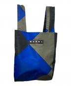 MARNI×PORTERマルニ×ポーター）の古着「コラボマルシェバッグ」｜ブルー×カーキ