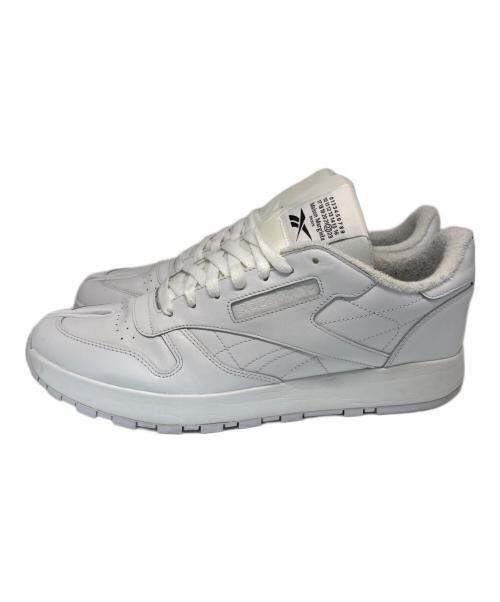 Maison Margiela（メゾンマルジェラ）Maison Margiela (メゾンマルジェラ) REEBOK (リーボック) Classic Leather Tabi スニーカー ホワイト サイズ:30cmの古着・服飾アイテム