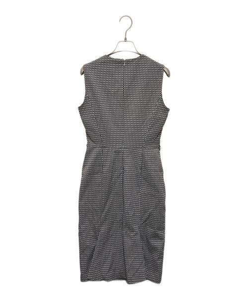 MaxMara（マックスマーラ）MaxMara (マックスマーラ) ノースリーブワンピース ホワイト×ブラック サイズ:40の古着・服飾アイテム