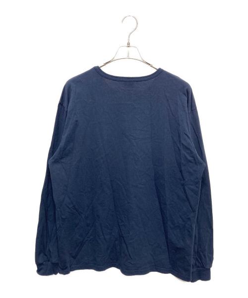 NEW BALANCE（ニューバランス）NEW BALANCE (ニューバランス) WTAPS (ダブルタップス) コラボ長袖Tシャツ ネイビー サイズ:Ⅼの古着・服飾アイテム