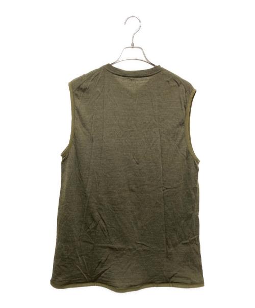 subtle voice（サトルボイス）Subtle Voice (サトルボイス) SVウールAddベスト カーキ サイズ:Ⅼの古着・服飾アイテム
