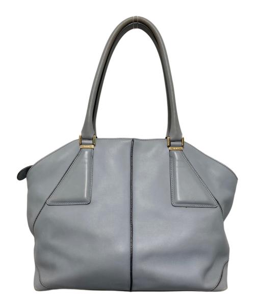 TOD'S（トッズ）TOD'S (トッズ) レザートートバッグ スカイブルーの古着・服飾アイテム