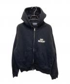 GOLFICKERSゴルフィッカーズ）の古着「ジップパーカー」｜ブラック