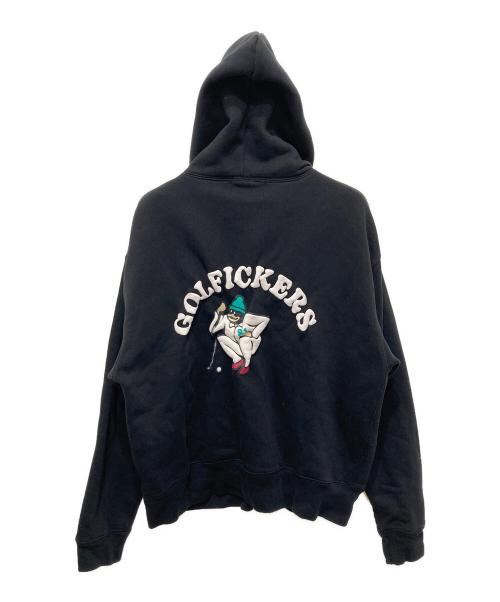 GOLFICKERS（ゴルフィッカーズ）GOLFICKERS (ゴルフィッカーズ) ジップパーカー ブラック サイズ:Ⅿの古着・服飾アイテム