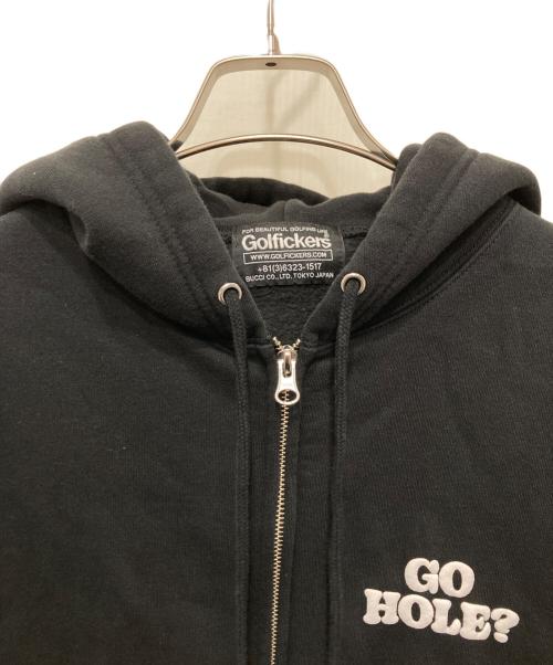 GOLFICKERS（ゴルフィッカーズ）GOLFICKERS (ゴルフィッカーズ) ジップパーカー ブラック サイズ:Ⅿの古着・服飾アイテム