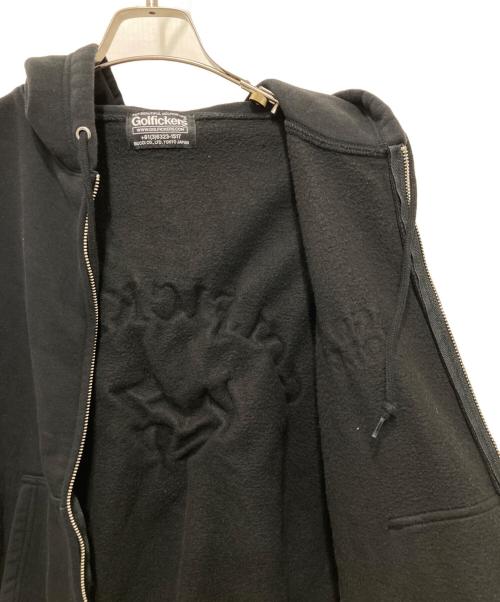 GOLFICKERS（ゴルフィッカーズ）GOLFICKERS (ゴルフィッカーズ) ジップパーカー ブラック サイズ:Ⅿの古着・服飾アイテム