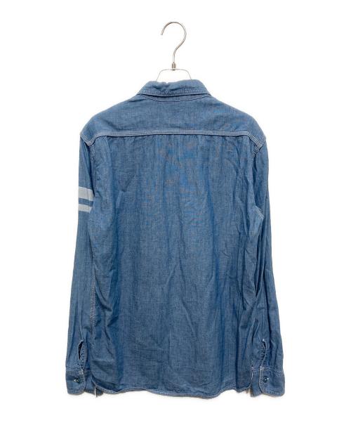 MOMOTARO JEANS（桃太郎ジーンズ）MOMOTARO JEANS (桃太郎ジーンズ) シャンブレー 出陣 ワークシャツ インディゴ サイズ:40の古着・服飾アイテム