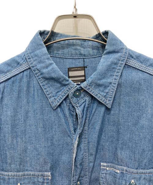 MOMOTARO JEANS（桃太郎ジーンズ）MOMOTARO JEANS (桃太郎ジーンズ) シャンブレー 出陣 ワークシャツ インディゴ サイズ:40の古着・服飾アイテム