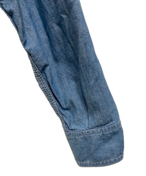 MOMOTARO JEANS（桃太郎ジーンズ）MOMOTARO JEANS (桃太郎ジーンズ) シャンブレー 出陣 ワークシャツ インディゴ サイズ:40の古着・服飾アイテム