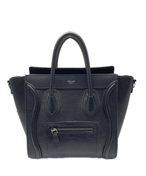 CELINE（セリーヌ）CELINE (セリーヌ) ラゲージ ナノ ショッパー ハンドバッグ ブラックの古着・服飾アイテム