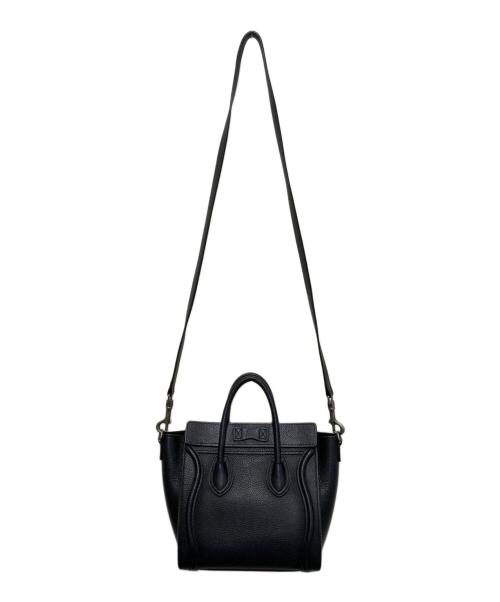 CELINE（セリーヌ）CELINE (セリーヌ) ラゲージ ナノ ショッパー ハンドバッグ ブラックの古着・服飾アイテム