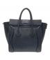 CELINE (セリーヌ) ラゲージ ナノ ショッパー ハンドバッグ ブラック：80000円