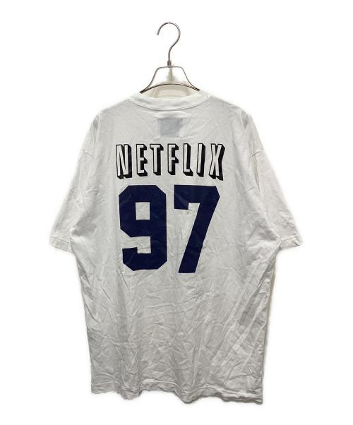 Champion（チャンピオン）Champion (チャンピオン) V.A./VA Netflix Old Logo Tシャツ ホワイト サイズ:XLの古着・服飾アイテム