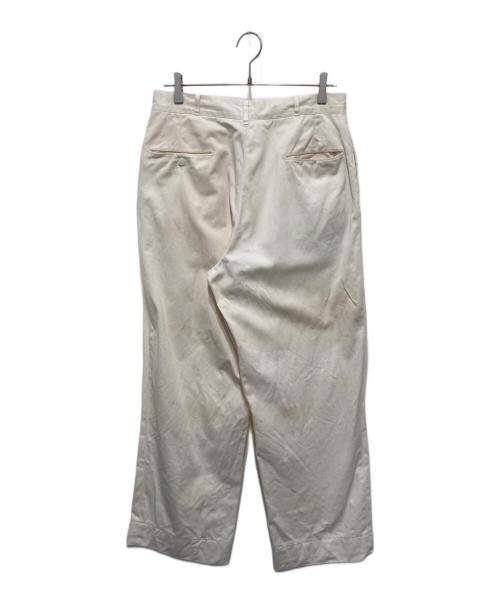 U'S NAVY（ユーエスネイビー）U'S NAVY (ユーエスネイビー) ヴィンテージコットンワークパンツ アイボリー サイズ:不明の古着・服飾アイテム