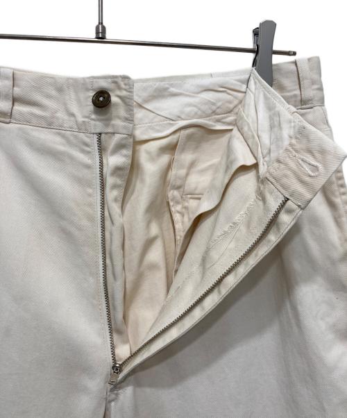 U'S NAVY（ユーエスネイビー）U'S NAVY (ユーエスネイビー) ヴィンテージコットンワークパンツ アイボリー サイズ:不明の古着・服飾アイテム
