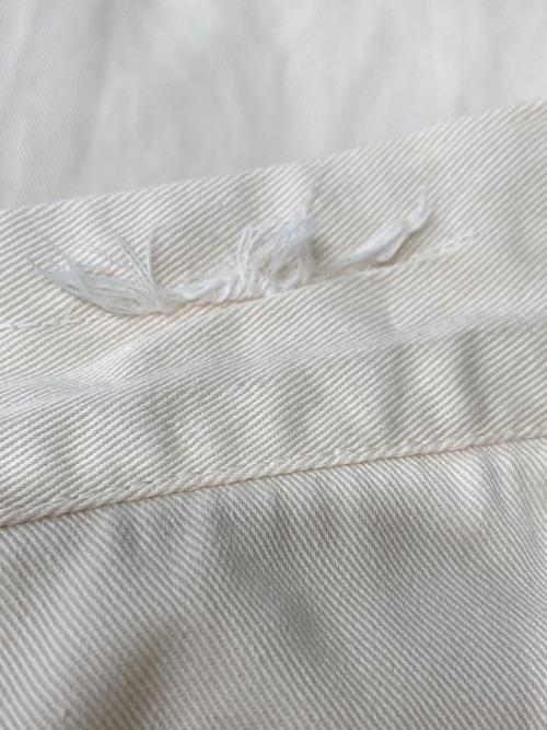 U'S NAVY（ユーエスネイビー）U'S NAVY (ユーエスネイビー) ヴィンテージコットンワークパンツ アイボリー サイズ:不明の古着・服飾アイテム