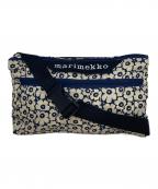 marimekkoマリメッコ）の古着「Neat Crossbody Unikko S」｜ベージュ×ネイビー